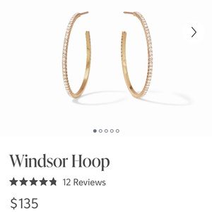 JULIE VOS Windsor Pearl Hoop.